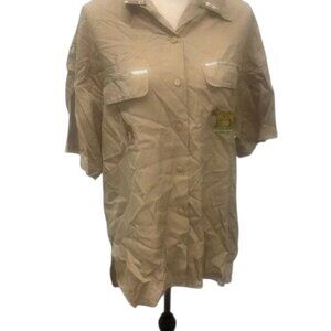 Handcrafted by Mardel Safari Embroidered Blouse (M)